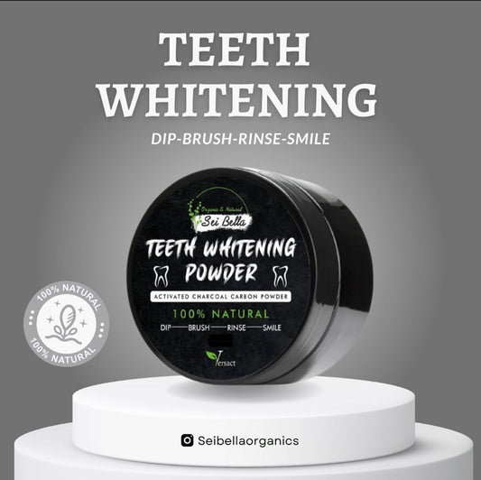Instant Teeth Whitening Charcoal Powder